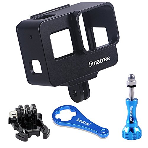 Smatree GoPro Hero7/6/5/Hero2018フレームケース アルミ製保護ケース アクションカメラアクセサリー ブラック (黒)