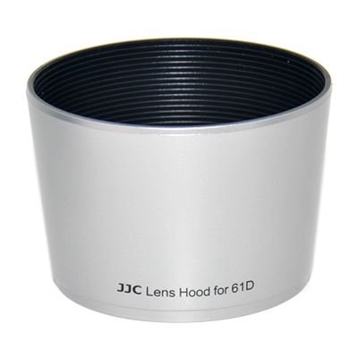 JJC製 オリンパス OLYMPUS ZUIKO DIGITAL ED 40-150mm F4.0-5.6 専用 レンズフード LH-61D 互換品 シルバー