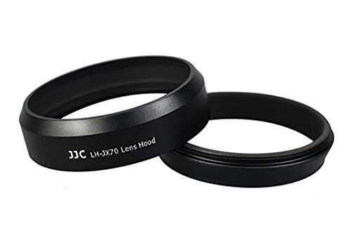 JJC　FUJIFILM X70 専用レンズフード ＋ 49ｍｍ レンズキャップ ＋ クリーニングクロス　LH-JX70(Fuji LH-X70 互換) (ブラック) [並行輸入品]
