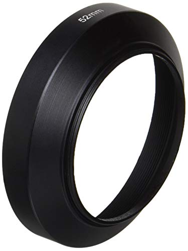 NinoLite 広角 レンズ フード 52mm ねじ込み式 カメラ レンズ 保護 フレアやゴーストを防ぐメタルLens Hood