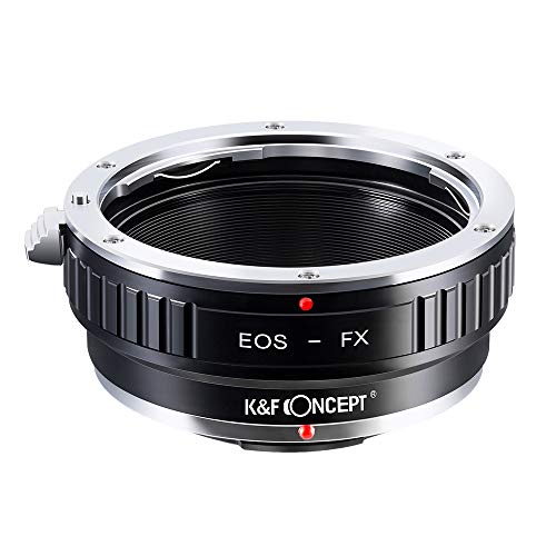 K&F Concept®マウントアダプターEOS-FX Canon EOS EF/EFSマウントレンズ-FUJIFILM FXマウントボディ用レンズアダプター