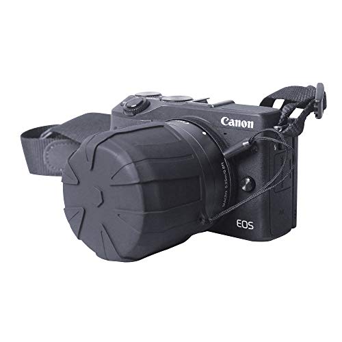 Becrowm レンズキャップ シリコンレンズケース 汎用タイプ カメラレンズカバー 一眼レフカメラ 傷防止 汚れ防止 防水 防塵 レンズ保護カバー ストラップ付き（S,3個セット）