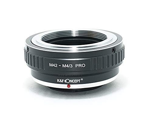 [正規代理店]K&F M42 レンズ- マイクロフォーサーズ m4/3 PRO マウントアダプター レンズクロス付 m42-m43-pro (KFM43PRO)