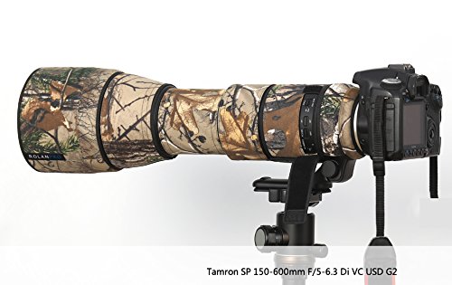 JunTuo Tamron SP 150-600mm F/5-6.3 Di VC USD G2用 迷彩レンズ コート レンズ保護カバー 望遠レンズカバー (#3)