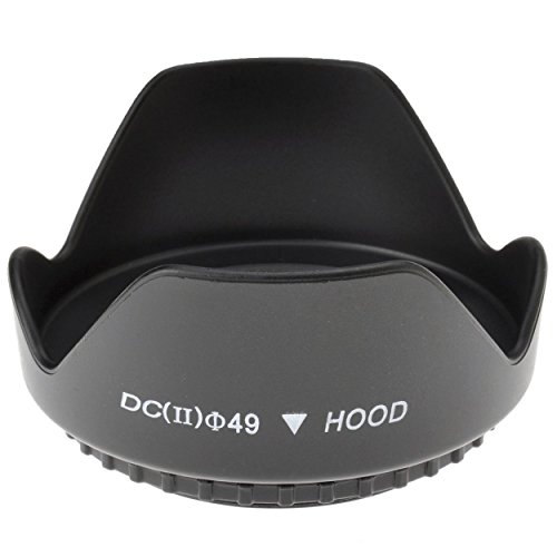 NinoLite 花形 レンズ フード 49mm ねじ込み式 カメラ レンズ 保護  フレアやゴーストを防ぐ Lens Hood