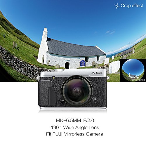 Meike 6.5mm f / 2.0富士フイルムXマウント用ミラーレスAPS-Cカメラ用超広角魚眼レンズ