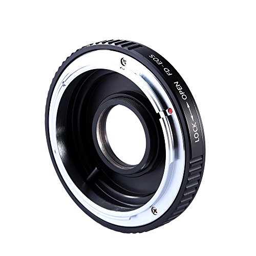K&F Concept マウントアダプター FD-EOS Canon New FD FLレンズ-Canon EOSカメラ装着用 FDレンズアダプター「メーカー直営店」