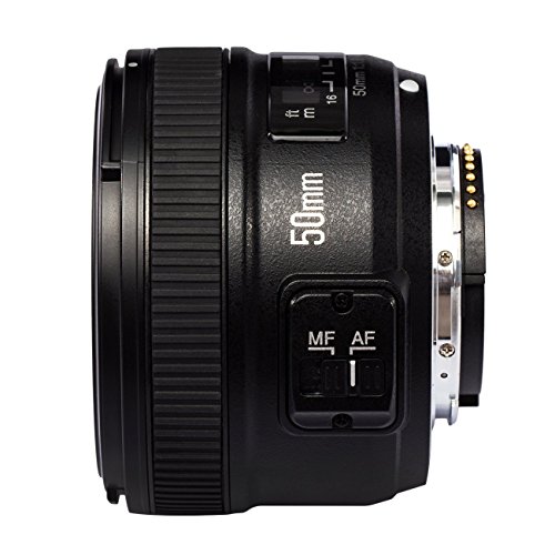 YONGNUO YN50mm F1.8N 単焦点レンズ ニコン 保護フィルダー付き レンズケース/クリーン布無料 Fマウント フルサイズ対応