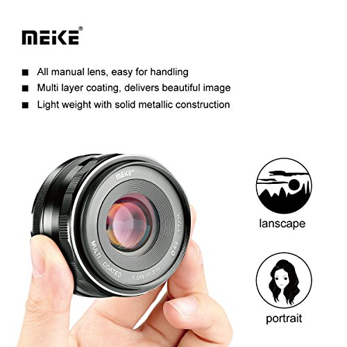 Meike 35mm F/1.7富士フイルムXマウント用ミラーレスAPS-Cカメラ用レンズ X-H1 X-Pro2 X-E3 X-T1 X-T2 X-T10 X-T20 X-A2 X-E2 X-E2s X-E1 X30 X70 X-M1 X-A1 XPro1,etc