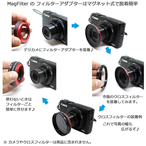 【コンパクト デジカメ用】 フィルターアダプター 49mm径 Carry Speed MagFilter [国内正規品／日本語取説／保証付] 49mm