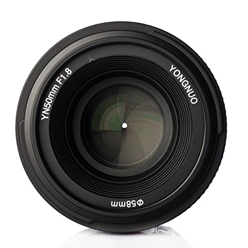 YONGNUO YN50mm F1.8N 単焦点レンズ ニコン 保護フィルダー付き レンズケース/クリーン布無料 Fマウント フルサイズ対応