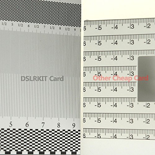 デジタル一眼レフカメラ用レンズフォーカス調整ツール  アラインメントルーラー  折りたたみカード(6点セット)