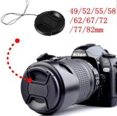 BEEM Camera【Amazon限定】Mid Pinch クリーン カメラ レンズ キャップ フロント 保護 カバー ブラック 黒 (LC 77mmB)