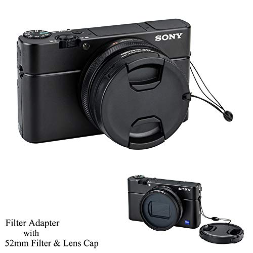 JJC フィルターアダプター レンズキャップ キット Sony RX100 VII VI 適用 キーパー 付属
