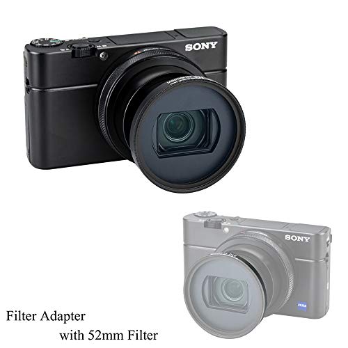JJC フィルターアダプター レンズキャップ キット Sony RX100 VII VI 適用 キーパー 付属