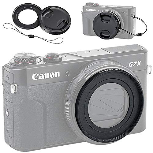 JJC フィルターアダプター レンズキャップ キット Canon PowerShot G5X G7 X Mark III G7XM2 適用
