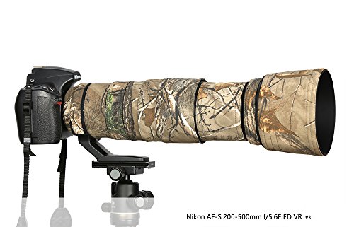 JunTuo Nikon AF-S 200-500mm f/5.6E ED VR用 迷彩レンズ コート レンズ保護カバー 望遠レンズカバー (#3)