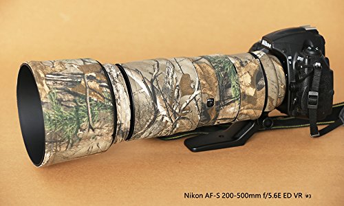 JunTuo Nikon AF-S 200-500mm f/5.6E ED VR用 迷彩レンズ コート レンズ保護カバー 望遠レンズカバー (#3)