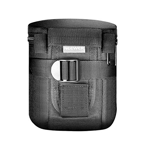 Neewer NW-L2020レンズケース(黒) パッド入り 防水 18-55mmレンズに適用 Canon 50-1.4 50-1.8 85-1.8 18-55 35-2 Nikon 50-1.8 16-85 18-55 35-1.8G 60-2.8 24-85 40-1.8に対応