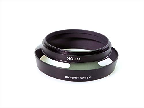 STOK ライカスタイル アルミ合金製メタルレンズフード+レンズキャップ (55mm)