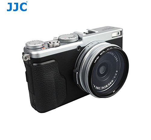 JJC　FUJIFILM X70 専用レンズフード 　LH-JX70(Fuji LH-X70 互換)　シルバー