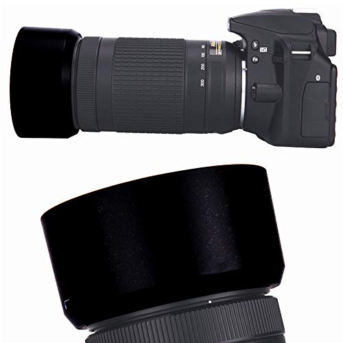 スリーフレンズ Nikon 互換 レンズフード & フィルター 4点セット HB-N106 HB-77 55mm 58mm 【 D3400 D5600 D5300 対応 】