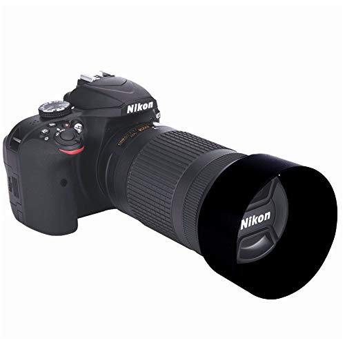 スリーフレンズ Nikon 互換 レンズフード & フィルター 4点セット HB-N106 HB-77 55mm 58mm 【 D3400 D5600 D5300 対応 】