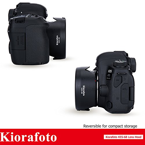 Kiorafoto KES-68 レンズフード Canon ES-68 互換 EF 50mm f/1.8 STM レンズ 適用 花形