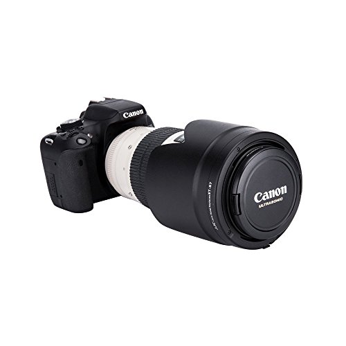 JJC 可逆式 レンズフード 黒 花形 Canon EF 70-200 f2.8l IS II USM & Canon EF 70-200mm f2.8L IS III USM レンズ 用 ET-87 互換