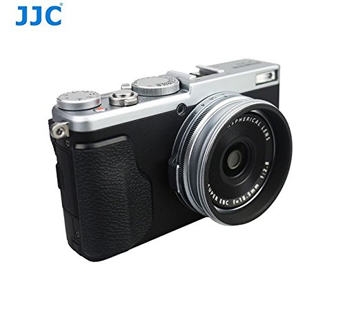 JJC　FUJIFILM X70 専用レンズフード 　LH-JX70(Fuji LH-X70 互換)　シルバー