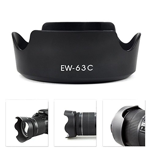 レンズフード EW-63C, 花形レンズ保護 バヨネットフード Canon EF-S 18-55mm f/3.5-5.6 IS STM対応