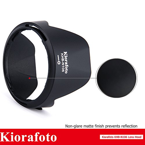 Kiorafoto KHB-N106 レンズフード Nikon HB-N106 互換 AF-P 18-55mm レンズ 適用