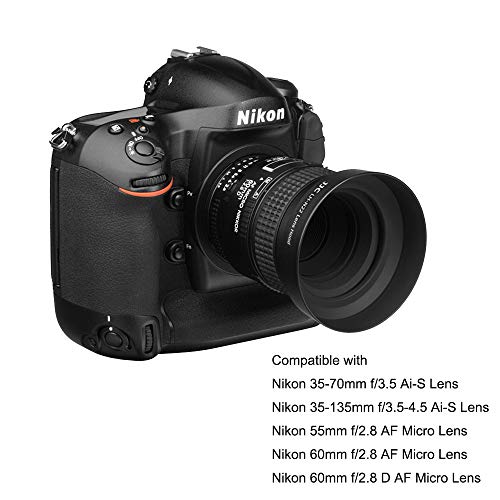 メタル レンズフード ねじ込む式 Nikon 35-70mm f3.5 Ai-s 35-135mm f3.5-4.5 Ai-s 60mm f2.8 D AF マイクロ レンズ 用 HN-22 互換