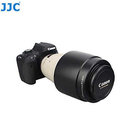 uWinka製 良質 キャノン レンズフード ET-83C 互換品 EF100-400mm F4.5-5.6L IS USM 対応 黒