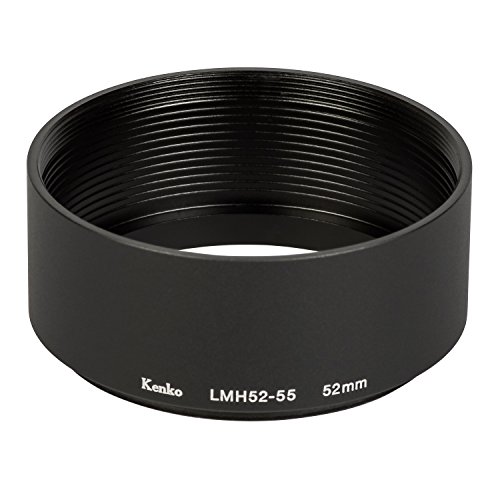 Kenko レンズフード レンズメタルフード LMH52-55 BK 52mm アルミ製 連結可能 792032