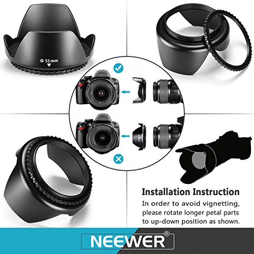 NEEWER 55mmカメラレンズアクセサリーセット DSLRカメラに対応【並行輸入品】