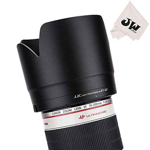 JJC 可逆式 レンズフード 黒 花形 Canon EF 70-200 f2.8l IS II USM & Canon EF 70-200mm f2.8L IS III USM レンズ 用 ET-87 互換