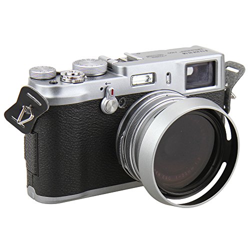 JJC製 金属製 富士フィルムFUJIFILM FinePix X100 専用 レンズフード LH-X100 互換品