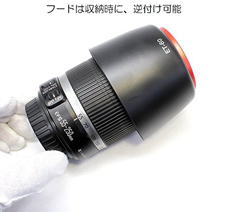 エフフォト F-Foto フード&フィルター W セット キヤノン EW-63C と ET-60 互換 フード と 58mm レンズ保護フィルター×2個のセット H606358SET