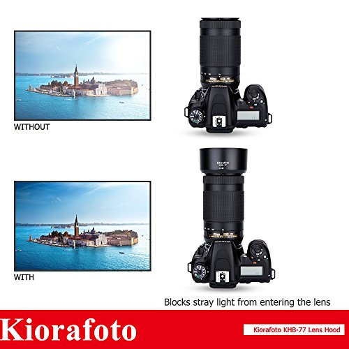 Kiorafoto KHB-77 レンズフード Nikon HB-77 互換