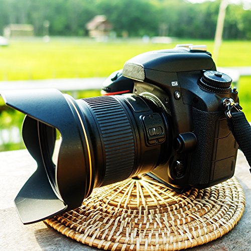 Sunlitous 一眼レフ Nikon レンズフード & 保護フィルター 4点セット D3400 D5600 D5300 ダブルズームキット 適合