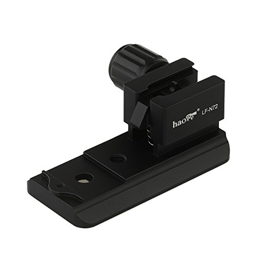 Haoge LF-N72 レンズカラー 交換フット 三脚マウントリング Nikon AF-S Nikkor 70-200mm f2.8G ED VR I II, 70mm-200mm f2.8E FL ED VR and 500mm f5.6E PF ED VR レンズ用 Arca式クイックリリースプレート搭載