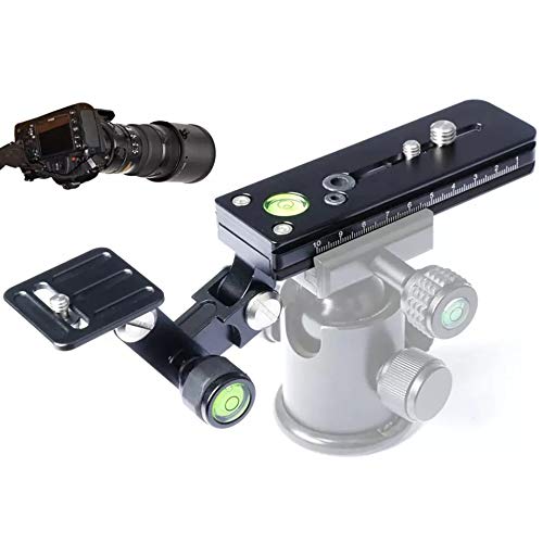 【STOK】望遠レンズ専用サポーター レンズサポート プレート付属 アルミ合金製 (マンフロット互換（120mm）)