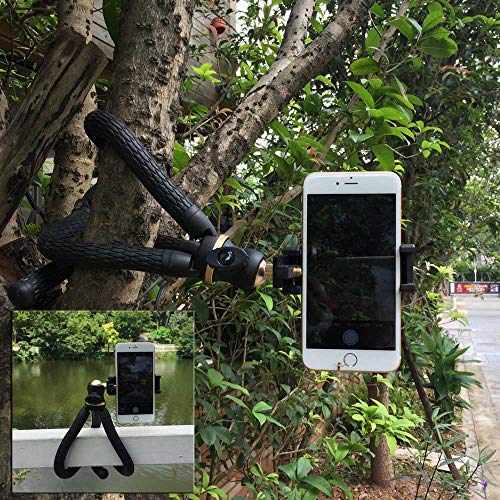 SIOTI フレキシブルミニ三脚に適用iPhone、スマートフォン、カメラDSLRに対応、Goproと他のスポーツカメラ (ゴールド)