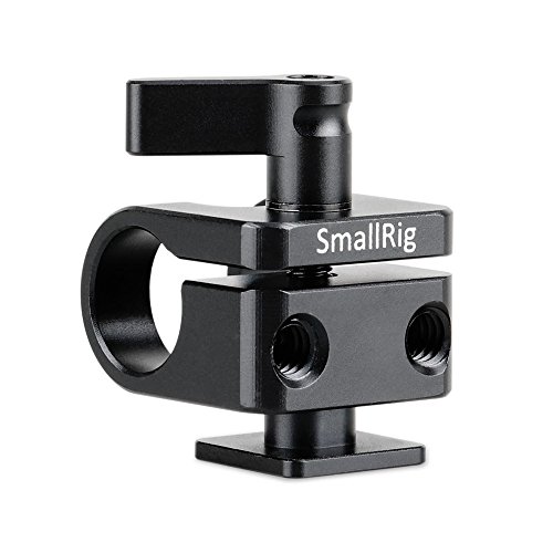 SmallRig シングル15mmロッドクランプ コールドシューアダプタ付き モニターマウント/マイクロフォンマウント- 1597