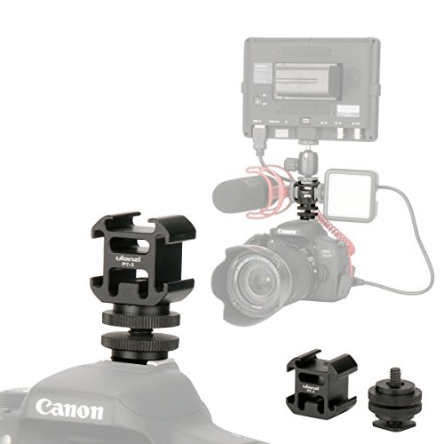 Ulanzi 三つシュー ホットシューアダプター デジタル一眼レフカメラに対応 アルミ製