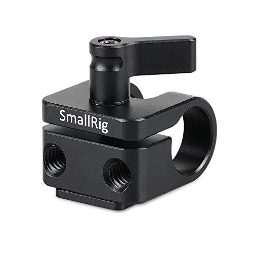 SmallRig シングル15mmロッドクランプ コールドシューアダプタ付き モニターマウント/マイクロフォンマウント- 1597