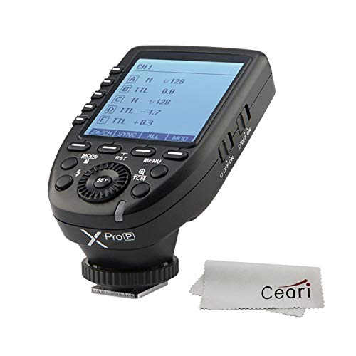 【正規品 技適マーク付き 日本語説明書付】Godox Xpro-P 送信機 TTL 2.4Gワイヤレスフラッシュトリガー 高速同期 1/8000s 大画面 LCD スクリーントランスミッタ 互換性 Pentax カメラ用