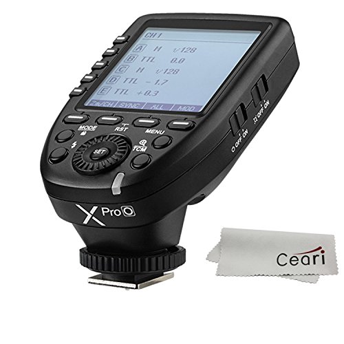 【正規品 技適マーク付き日本語説明書付】Godox Xpro-O 送信機 TTL 2.4Gワイヤレスフラッシュトリガー 高速同期 1/8000s 大画面 LCD スクリーントランスミッタ 互換性 Olympus Panasonic カメラ用