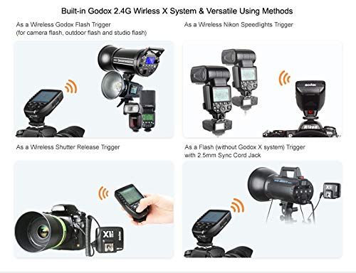 【正規品 技適マーク付き 日本語説明書付】Godox Xpro-N 送信機 TTL 2.4Gワイヤレスフラッシュトリガー 高速同期 1/8000s 大画面 LCD スクリーントランスミッタ 互換性 Nikon カメラ用